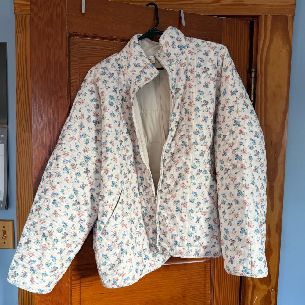 Altar’s State Quilted Floral Print Jacket - Cream/Multicolor